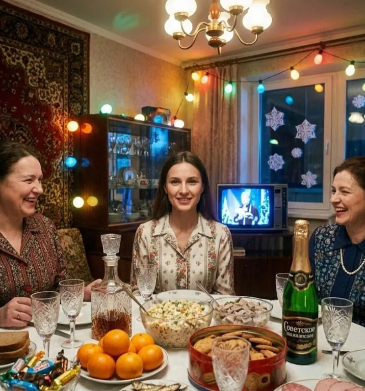 Новогодний советский промт: трендовый промт "Новый год в СССР"