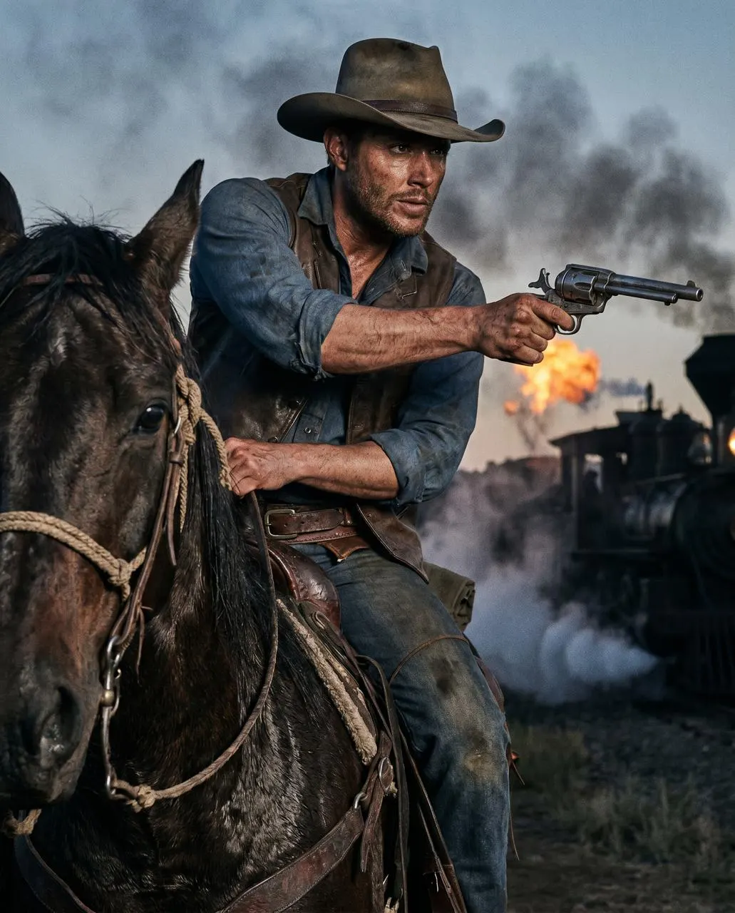 Промт «Ограбление поезда на Диком Западе» - Red Dead Redemption